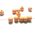 Beads / Wooden Beads  8mm  light orange Beads- 40 pcs / Beads for crafting