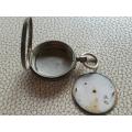 Antique Pocket  watch Longines 800 Silver Case with Enamel Dial -Watchmaker Treasures