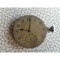 Antique Pocket watch Movement with Dial  -Watchmaker Treasures