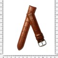 Strap, 20mm watch strap / genuine leather strap, fox brown / Strap made in Germany