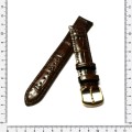 Strap, 18mm watch strap / genuine leather strap, brown / Strap made in Germany