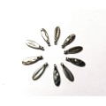 Beads / Metal Beads -9pcs- Spacer -12mm x 7mm - Beads for jewellery crafting - Nickel free