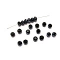 Beads / 20pcs Crystal Beads 6mm / dark blue / for crafting