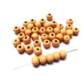 Beads / Wooden Beads  8mm  light orange Beads- 40 pcs / Beads for crafting