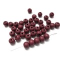 Beads / Wooden Beads  8mm  dark red Beads- 40 pcs / Beads for crafting