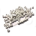 Beads / Wood Beads - white- 100pcs - 6mm  / Beads for crafting