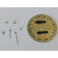 Watchmaker spares / parts / Mens Rolex Dial white-gold diameter 29.3mm / loose crown +hands