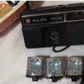 Halina 100x  vintage camera with 3 magic cubes & Bag