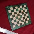 Vintage malachite & Marble Chess board. Handmade