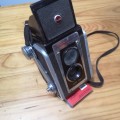 Rare Orange Kodak Duaflex II Art Deco Vintage Camera - circa 1950s - working