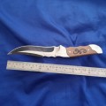 Stainless steel fixed blade Columbia Sabre Knife. Well Made
