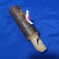 Vintage Hand Carved Wooden Whistle Folkart `Bird` Made in Switzerland