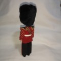 British Queen`s Guard Soldier.Doll Eyes Open & Close. Removable Sword. 9 inches height
