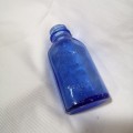 Vintage cobalt blue Philips milk of magnesia bottle. Chemist Bottle