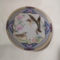 Imari, Vintage Asian Art Plate with Geese. Beautiful texture and detail