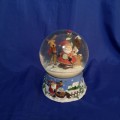 Xmas Large Musical Wind Up Snow Globe