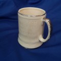 Vintage 1940s Sandland Ware Mug with Gold Trim and Script. Rare Find!