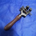 Vintage Parallel Hand Vise with wood handle.