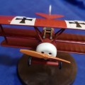 Fokker DR.1 (DR.I) Red Baron Triplane 1/63 Scale Vintage Diecast Model