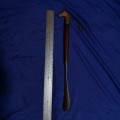 Vintage Brass and Wood Horse Head Long Handle Shoe Horn Equestrian. Rare Find