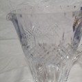 Beautiful  Crystal Pinched Spout Pitcher. Stunning Cut Crystal