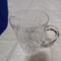 Beautiful  Crystal Pinched Spout Pitcher. Stunning Cut Crystal