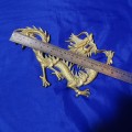 Vintage Solid Brass Dragon Wall Hanging Sculpture