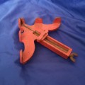 Vintage Marples & Sons corner clamp, bright red in original condition. Sheffield England.