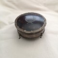 1920s Rare Find Sterling Silver Tortoiseshell Jewellery box