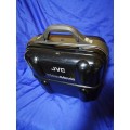 Vintage JVC Movie Camera Clamshell Case. With clip on shoulder straps. Avant Garde