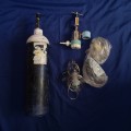 Medical Oxygen Kit. Compact & Mobile. includes Cylinder, Flow Meter & 2 new sealed masks.