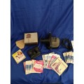 Amazing1950s Sawyers Vintage Viewmaster 3 D Viewer, Junior Projector and around 56 different reels.