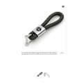Mercedes Car Key Logo Braided Leather Rope Key Ring Holder  With mini screwdriver