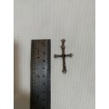 Stunning Antique Marcasite and Sterling silver Cross