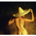 Sombrero Traditional design- large around 21`` or 52cm diameter. Was used as a prop on a photoshoot.