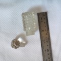 Antique Miniature Cut Clear Crystal Scent Perfume Bottle
