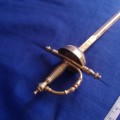 Vintage Toledo Rapier Sword Ornate Letter Opener 8.5` Portugal