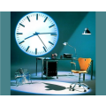 Digital Led Wall or Ceiling Projection Desk Clock Silent, black,UK Plug with SA Adaptor