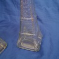 Vintage Eiffel Tower Clear Glass Decorative Bottles