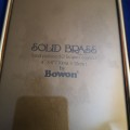 Bowon solid brass picture frames- vintage