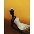 Stunning African Lady Posing Decor 440mm long. ideal for Home or Boutique