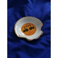 Miss Universe 1979 (Perth Western Australia) Shell Shaped Porcelain Hand Painted Gold Gilded Dish