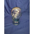 Thick Clear Glass Mannequin Head for Display / Art / Decor- Vintage
