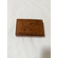 WW2 Italian Prisoners of War hand carved box with slide cover. 1940s when they were sent to SA