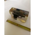 Finat 6.36 -.25 ACP shell in clear resin cast. Display Item
