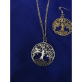 Tree of Life Pendant & Earring Set