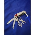 Multi-function Pocket Knife set with torch. Stainless steel