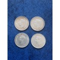 SA Three Pence Collection 1950 ef 1943 x 3 vf