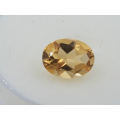 Natural earthmined oval cut citrine 0.97ct