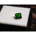 Natural Russian Chrome Diopside -emerald cut 0.67ct